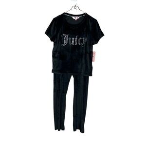 Juicy Couture Y2K Rhinestones Vetvet Fleece Lounge set